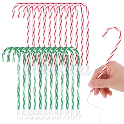 JIEYAO 24 Bolígrafos De Bastón De Caramelo Bolígrafos Navideños Con Tinta Negra De 0 5 Mm Bastones De Caramelo Para Colgar Bolígrafos Para Estudiantes Para Fiesta De Navidad Regalo Fiesta Papelería
