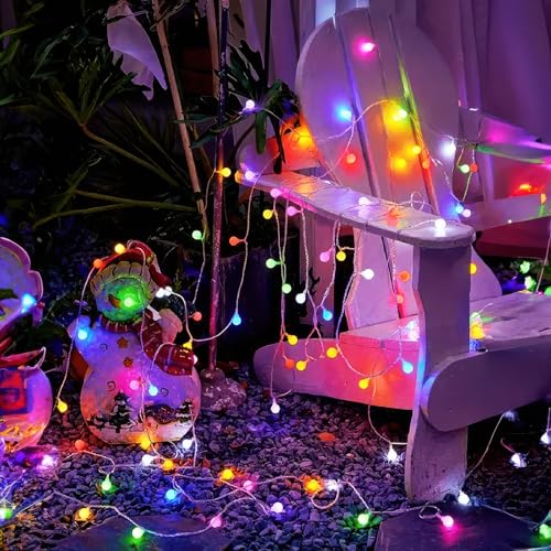 Miniatura 8 de Adispotg Luces De Hadas, 20ft 40 Luces Led Alimentadas Por Batería, 2 Modos, Decorativas Para Interiores Y Exteriores, Dormitorio, Boda, Fiesta, Cumpleaños, San Valentín, Navidad Coloerd Globe