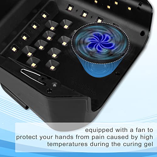 Homove 72W Uv Led Nail Lamp, Professional Nail Dryer With Fan, Cordless Uv Light Gel Dryer With 36 Uv/Led Beads, Portable Uv Led Curing Light Lamp For Gel Nail Polish #TOP2