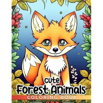 Cute Forest Animals Coloring Book
