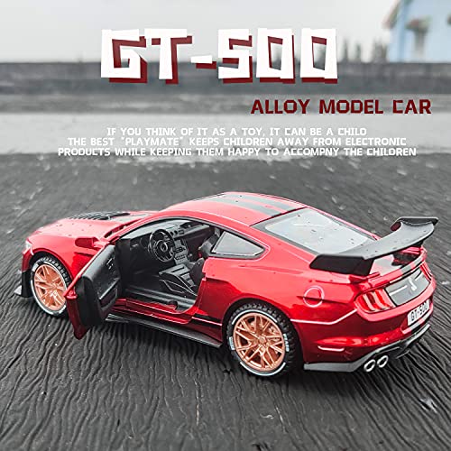 Speed And Ares Mustang 1:32 Scale Alloy Toy Car Diecast Model Decorative,Steering Suspension,Mini Vehicles Toys For Kids,Boyfriend Gift（Red） #TOP4
