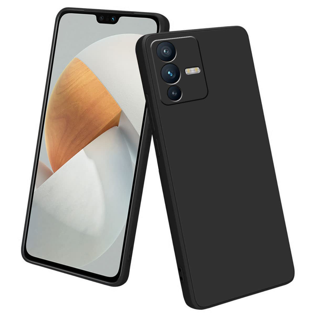 LIRAMARK Silicone Soft Back Cover Case for V23 Pro (5G) / Vivo S12 Pro (5G) (Silicone Black) (B0BL163NH5) Amazon Price History, Amazon Price Tracker