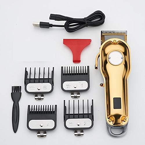 Professional Hair Clipper Set Rechargeable Cordless Hair Clipper, Razor, Electric Haircut Kit, Waterproof LED Display, Suitable for Men, Hairdressers and Families