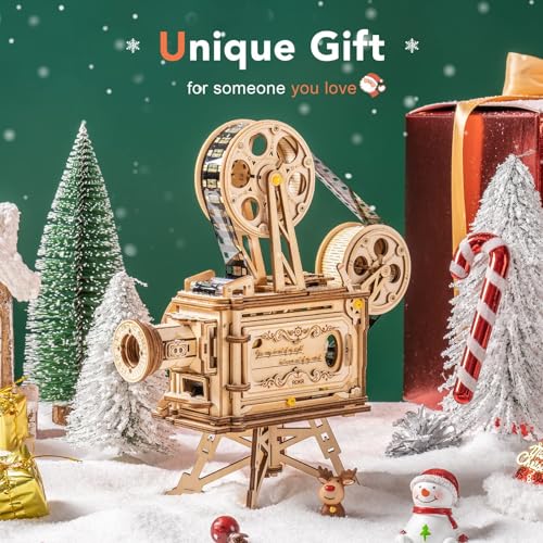 image for ROKR 3D Wooden Puzzles for Adults- 183pcs Mechanical Model Wooden Craf