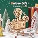 ROKR 3D Wooden Puzzles for Adults- 183pcs Mechanical Model Wooden Craft for Adults Movie Projector Gift for Adults &Teens (Vitascope)