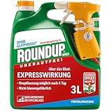 Roundup Unkrautfrei Express, 3 Liter Sprühsystem - Anwendungsfertiges Spray zur Bekämpfung von Unkräutern, Gräsern und Moos