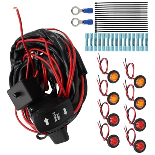 Faisceau de câbles en ABS pour clignotants UTV résistant à la boue et vibrations 12V