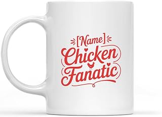Classic Personalized Individual Trait Mug Identity Marker Self Expression - CHICKEN FANATIC name customization
