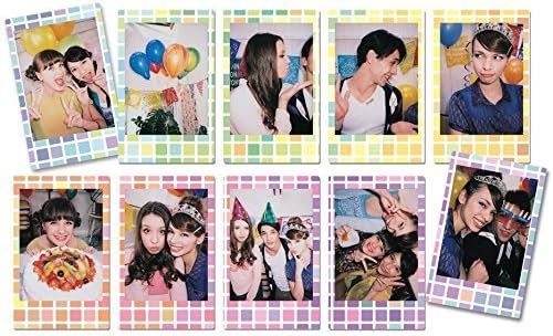 Fujifilm Instax Mini Instant Film 3 Pack Bundle (30 Sheets) with Stained Glass, Candy Pop & Stripe Instant Film