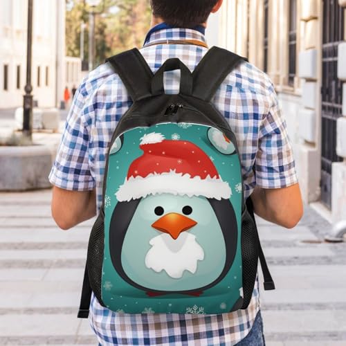 Mochila unisex impermeable para senderismo con diseño pingüino miniatura 7