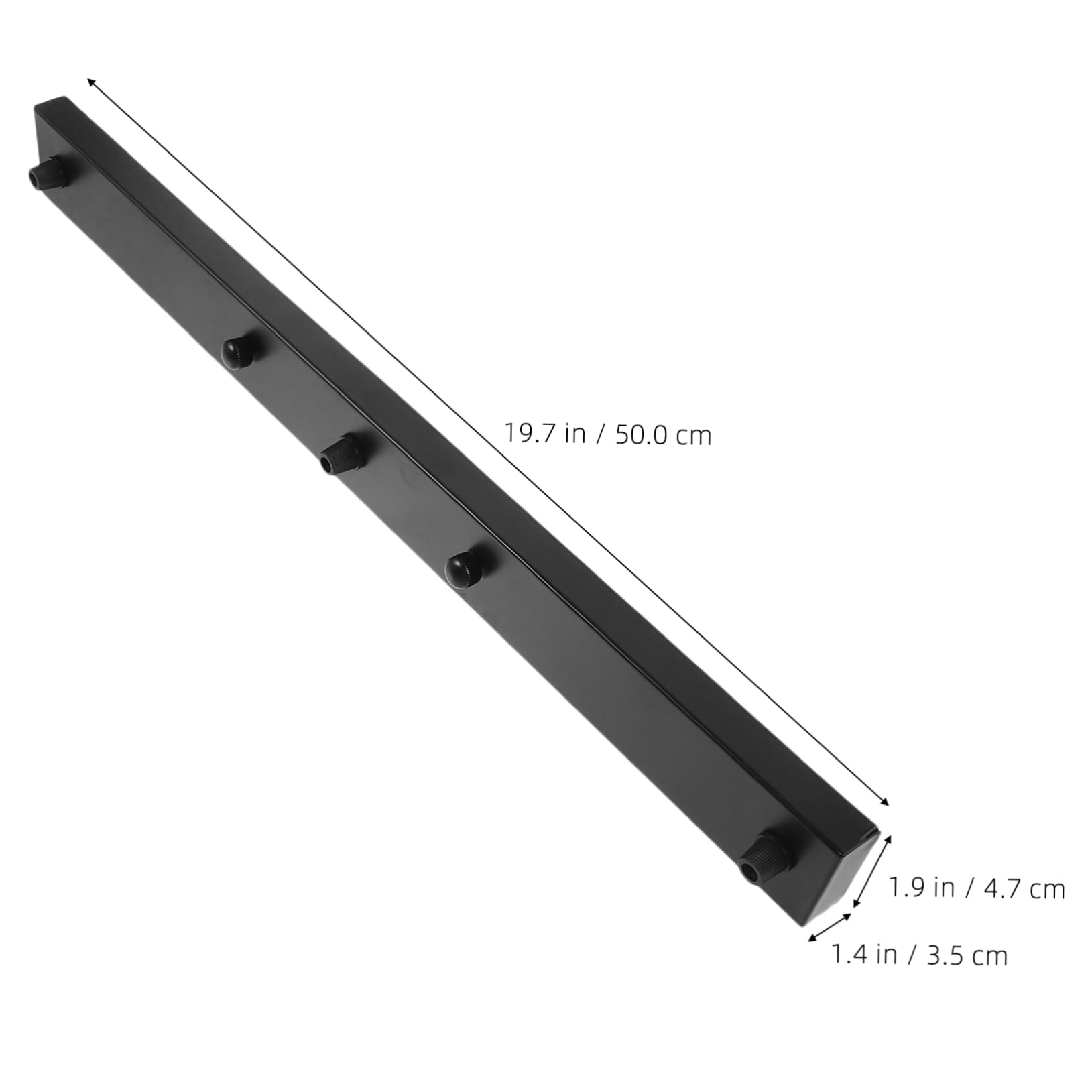 SEWACC Support de Plafond Long pour Luminaire Plaque Rectangulaire pour Éclairage Suspendu Fixation Durable et pour Ambiance
