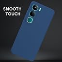 Pikkme Back Cover for Vivo Y300 5G / Vivo V40 Lite 5G | Camera Protection Shockproof Soft Matte Silicone Bumper Case (Blue) gallery image