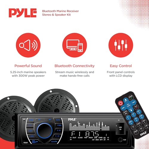 Pyle Marine Headunit Speaker Kit