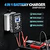 COREBOX Battery Charger 2-Amp 6V/12V Smart Trickle Charger for Car - Battery Maintainer Trickle Charger, and Automotive Battery Charger with Temperature Compensation for Car Truck Motorcycle #1
