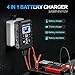 COREBOX Battery Charger 2-Amp 6V/12V Smart Trickle Charger for Car - Battery Maintainer Trickle Charger, and Automotive Battery Charger with Temperature Compensation for Car Truck Motorcycle