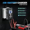 COREBOX Battery Charger 2-Amp 6V/12V Smart Trickle Charger for Car - Battery Maintainer Trickle Charger, and Automotive Battery Charger with Temperature Compensation for Car Truck Motorcycle