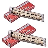 Angzhili 入れ歯ケア 口腔歯科 歯科用アクリル 樹脂 義歯キット ハロウィンホラーの小道具 ホワイト義歯23 A2 アップ＆ダウン歯科28個/セット(A2/2セット)