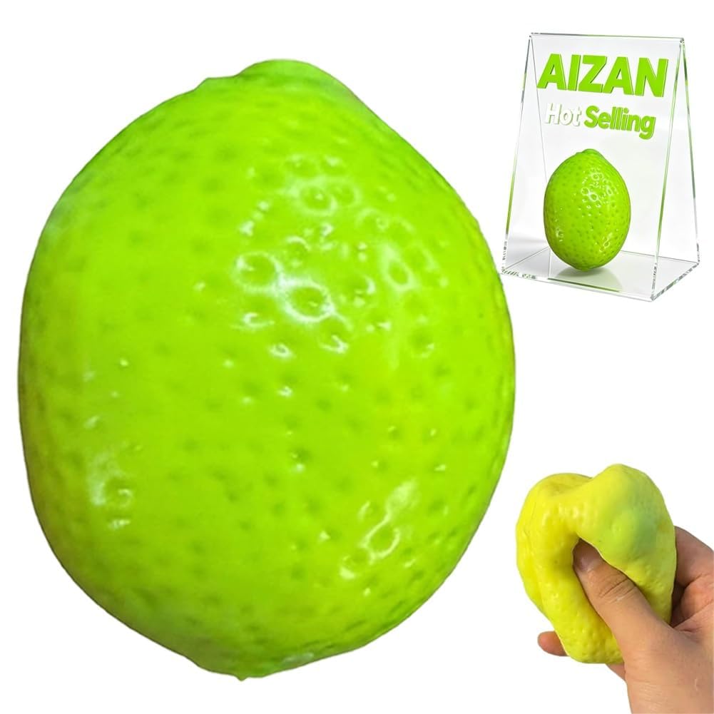 Crunchy Potato Squishy ASMR Bead Filled Realistic Food Stress Ball Squeeze Moldable Slushy Asmr Realistic Taba Handmade Non Rebound Sticky Silicone Dessert Adults Party Favor (Lemon, 1PCS) — image 1