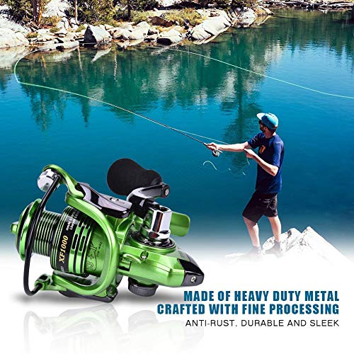 Alomejor Fishing Reel Fishing Reels 13+1 Ball Bearing Casting Fishing Reel For Coarse Match Lake River(XF1000) - Image 5