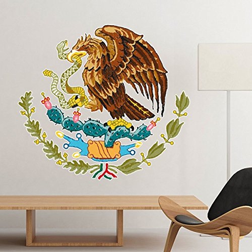 Papel pintado de México extraíble con emblema nacional para decal de salón mural 2