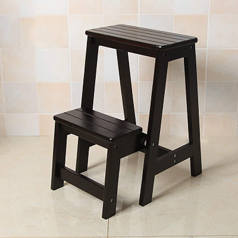 Taburete de cocina LUNEZY para techos altos solucionando la falta de espacio con madera