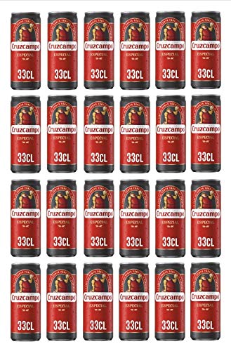 Cruzcampo Especial Cerveza Lager Pack Lata, 24 x 33cl