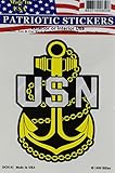 US Navy Gold Decal Window / Bumper Sticker USN