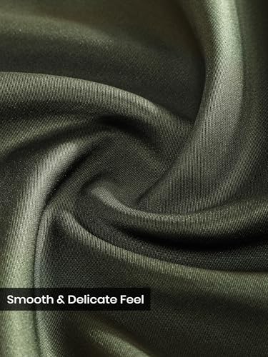 Image of BEYOUNG Regular Fit Formal Satin Shirt for Men | Full Sleeves | Men's Stylish Satin Silk Shirt | Formal Shirt | Buttondown Collar | Satin Solid Shirt for Men