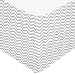 American Baby Company 100% Cotton Tailored Crib Skirt with Pleat, Gray Zigzag