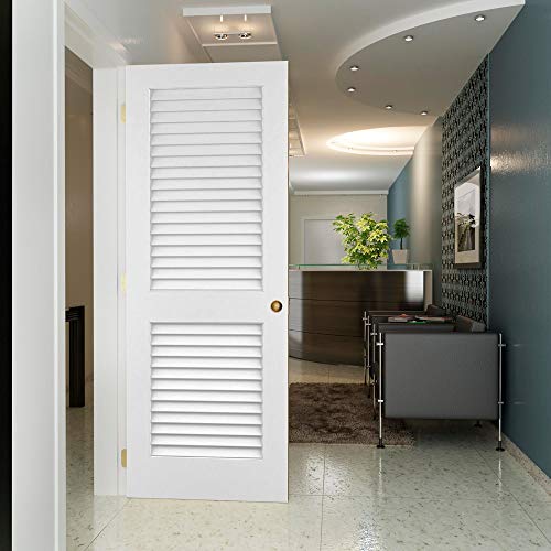 Plantation Louver/Louver Passage Door, Unfinished, 36\" x 80\" x 1.375\" - Thumbnail 5