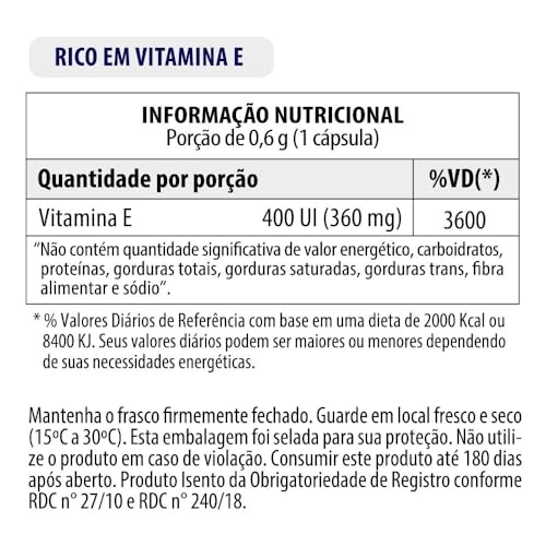 Vitamina E 400 UI Vitgold 100 caps