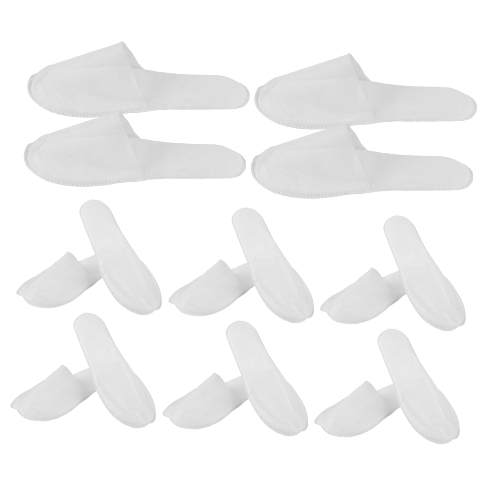 OUNONA Disposable Slippers Closed Toe Soft Spa Slippers for Men Women Non Slip Design for Hotel Home Travel Salon Use Thick Non Woven