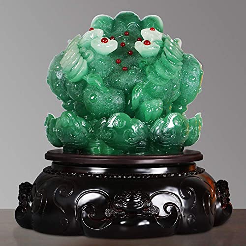Statue grenouille d'argent Feng Shui cadeau félicitation
