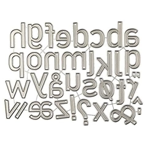 AHOMASH Alphabet Die Cuts for Card Making, Metal Cutting Dies Alphabet Dies for Scrapbooking Anniversary Birthday DIY Greeting Cards Christmas Craft Die Cuts Cover