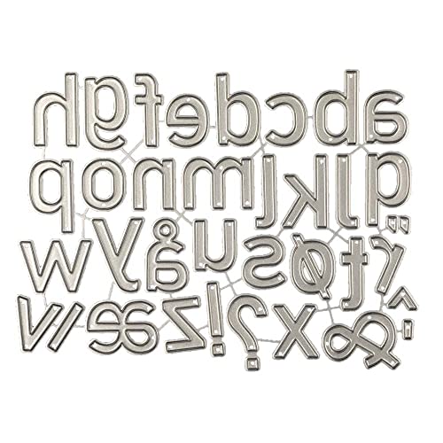 Ahomash Alphabet Die Cuts For Card Making, Metal Cutting Dies Alphabet Dies For Scrapbooking Anniversary Birthday Diy Greeting Cards Christmas Craft Die Cuts #TOP7