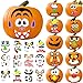JOYIN 20 Assorted Pieces Pumpkin Decorating Craft Kit Stickers in 12 Designs Halloween Party Supplies Trick or Treat Party Favors (10 INCHES by 6.75 INCHES)
