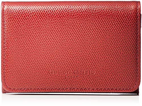 [ツモリチサト] 名刺入れ トリロジー レディース レッドブラウン