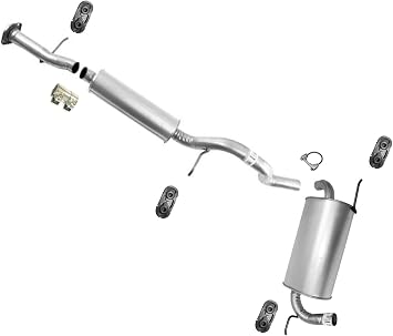 Replacement Parts for 2006 2007 2008 2009 2010 Hummer H3 3.5L 3.7L Resonator Pipe Rear Muffler Exhaust System