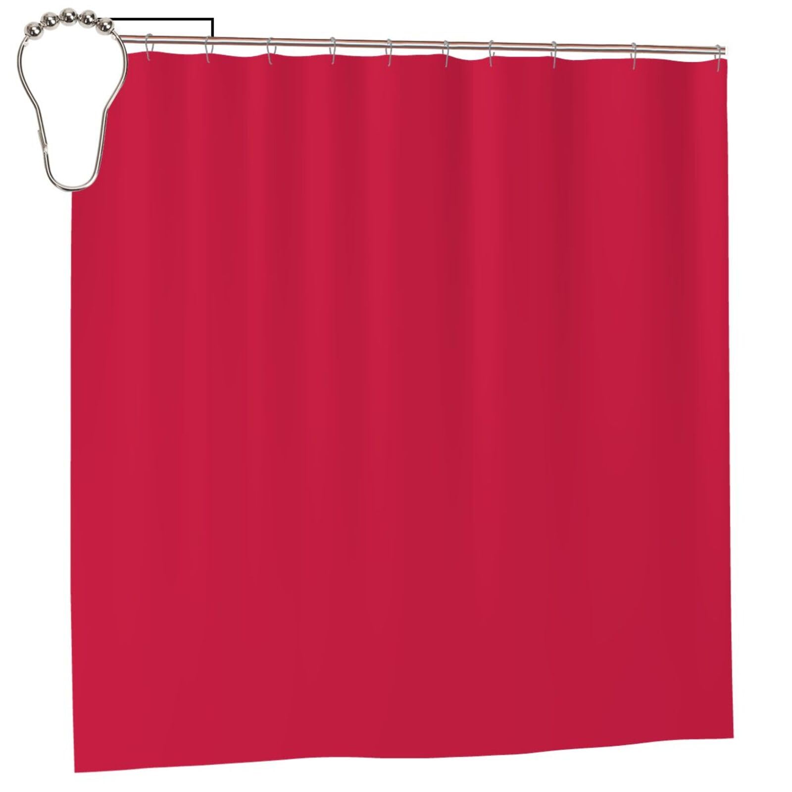 Klgrtjhk Iron Carmine Shower Curtain 72X72in Bathroom Curtain﻿
