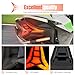 VEISUTOR LED Smoked Taillights for Ninja 400 18-24, Integrated Break Stop Tail Lights Lamp with Amber Turn Signals Lights Assembly for Kawasaki Ninja 400/Z400/Z1000/ZX-6R 2013-2025 Accessories