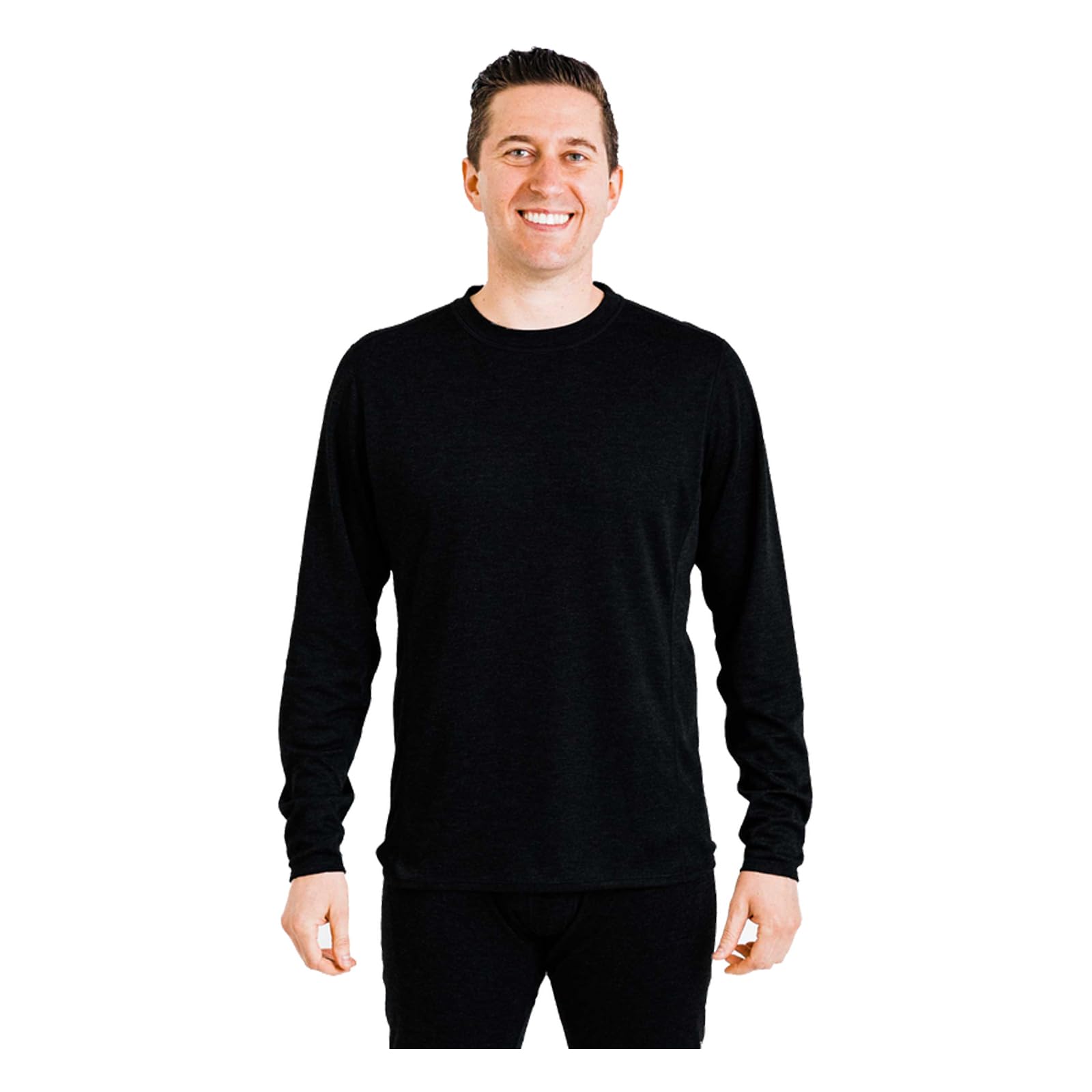 Polarmax Men's Double Layer Crewneck Midweight Relaxed Fit Base Layer