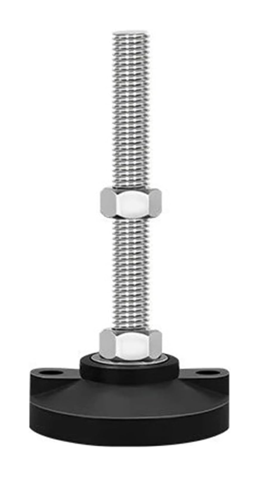 Livellatori per mobili Piedini livellanti, Piedini Livellanti for Mobili Regolabili In Acciaio Inossidabile 304 Da 6 Pezzi, Dimensioni Multiple(With Rubber Base,125xM24x250mm)