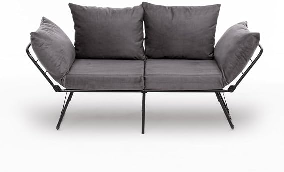 Pafu Viper Double Folding Sofa Soho Grey