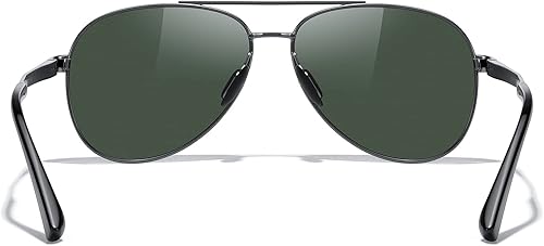 Miniatura 4 de MERRY'S Lentes de sol de aviador para hombres y mujeres, lentes polarizados para conducir, lentes espejados, protección UV 400, 2.283 in