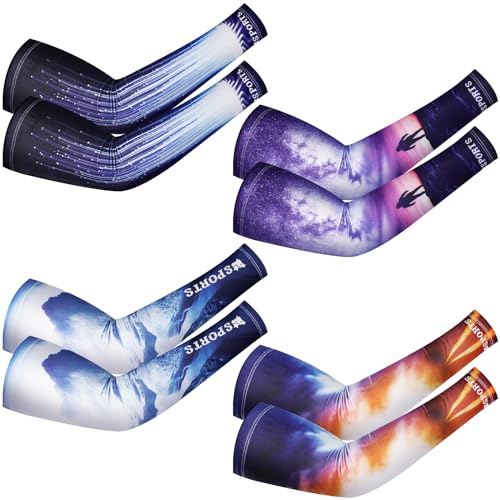Manchons protection UV Newcotte en soie glacée pour sportifs - Lot de 4 paires