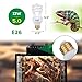 UVB Bulb for Reptiles, 5.0 13W UVB Light for Reptiles, Hygger zoo UVA UVB Reptile Light Bulb Reptile UVB Bulb UVB Light for Hermit Crab Snake Chameleon Reptile Lamp Terrarium Lamp for Tropical Reptile