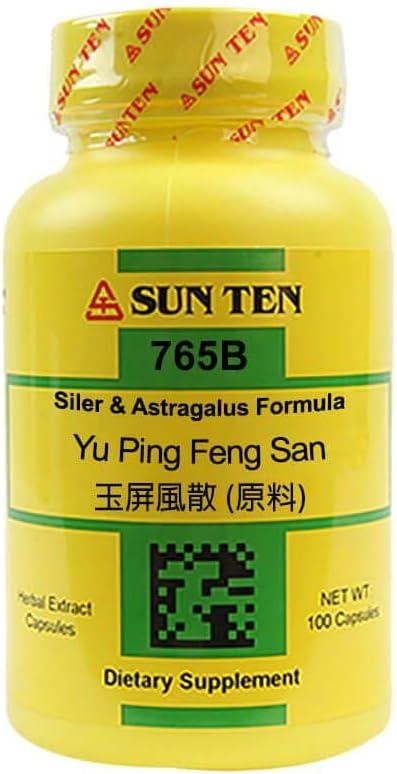 Sun Ten - Siler & Astragalus Formula Capsules/Yu Ping Feng San/玉屏風散 - 1 Pack
