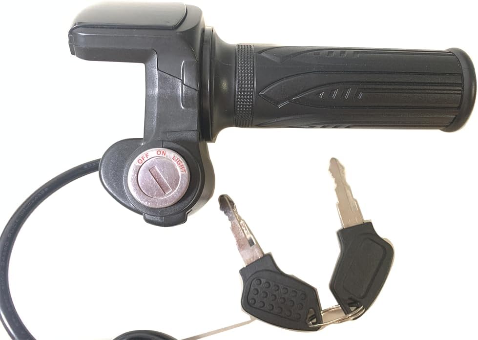 Throttle unit with keys and cable