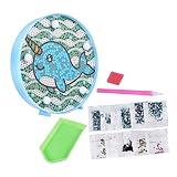 Lampe diamant DIY : fabriquée en matériau durable et robuste, lampe de peinture décorative en forme de dauphin.