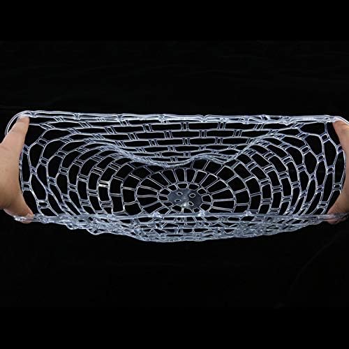 EBTOOLS Depth 10.6inch Rubber Fishing Mesh, Fly Fishing Net Fish Landing Net Replacement, Trout Bass Net Soft Rubber Mesh Catch and Release Net